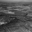 Grangemouth, general view, showing Grangemouth Timber Basin and Skinflats.  Oblique aerial photograph taken facing north-west.  This image has been produced from a print.