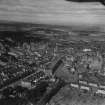 Falkirk, general view, showing Williamson Street and Town Steeple, High Street.  Oblique aerial photograph taken facing north-west.  This image has been produced from a print.