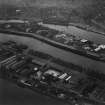 Albert Basin and Victoria Dock, Aberdeen Harbour.  Oblique aerial photograph taken facing north.  This image has been produced from a print.