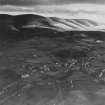 Leadhills and Lowther Hills.  Oblique aerial photograph taken facing south.  This image has been produced from a print. 