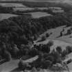 Ballindalloch Castle.  Oblique aerial photograph taken facing south-east.  This image has been produced from a print.