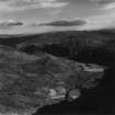 Carnoch and Creag Iucharaidh, Strathconon Forest.  Oblique aerial photograph taken facing east.  This image has been produced from a print.