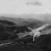 Cnoc Dubh and Creag na Crannaich, Strathconon Forest.  Oblique aerial photograph taken facing south.  This image has been produced from a print.
