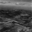 Pentland Hills, general view, showing South Black Hill and Biggar Road.  Oblique aerial photograph taken facing north.  This image has been produced from a print.
