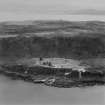 Cumbrae Lighthouse, Little Cumbrae Island.  Oblique aerial photograph taken facing east.  This image has been produced from a print.
