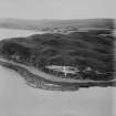 Island Davaar and Davaar Lighthouse.  Oblique aerial photograph taken facing south.  This image has been produced from a print.