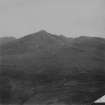 Goatfell and Meall Breac, Isle of Arran.  Oblique aerial photograph taken facing north-west.  This image has been produced from a damaged print.