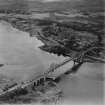 Connel, general view, showing Connel Bridge.  Oblique aerial photograph taken facing south-east.  This image has been produced from a print.