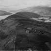 Drummond Hill, Loch Tay.  Oblique aerial photograph taken facing west.  This image has been produced from a damaged print. 