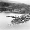 Mallaig, general view, showing Mallaig Harbour.  Oblique aerial photograph taken facing south-east.  This image has been produced from a print.
