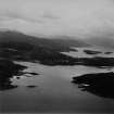Morar Bay and Loch Morar.  Oblique aerial photograph taken facing east.  This image has been produced from a print.
