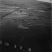 River Isla, Coupar Angus.  Flood.  Oblique aerial photograph taken facing north-east.  This image has been produced from a damaged print.