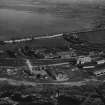 Troon Harbour and North Sands.  Oblique aerial photograph taken facing east.  This image has been produced from a print.