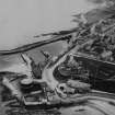Banff Harbour.  Oblique aerial photograph taken facing south-east.  This image has been produced from a damaged print.