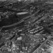Edinburgh, general view, showing Edinburgh Castle and Edinburgh College of Art, Lauriston Place.  Oblique aerial photograph taken facing north-east.  This image has been produced from a print.