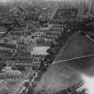 Edinburgh, general view, showing West Meadow Park and Royal Infirmary, Lauriston Place.  Oblique aerial photograph taken facing east.  This image has been produced from a print.