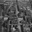 St Giles Cathedral, High Street and Cockburn Street, Edinburgh.  Oblique aerial photograph taken facing east.  This image has been produced from a print.