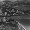 North Berwick, general view, showing Dirleton Avenue and Cromwell Road.  Oblique aerial photograph taken facing east.  This image has been produced from a print.
