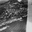 East Wemyss, general view, showing Wemyss Parish Church, Main Street and High Road.  Oblique aerial photograph taken facing north.  This image has been produced from a print.