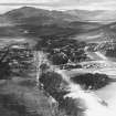 Kingussie, general view.  Oblique aerial photograph taken facing west.  This image has been produced from a marked print.