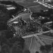 Elgin Cathedral.  Oblique aerial photograph taken facing south-east.  This image has been produced from a print.