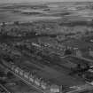 Montrose, general view, showing Links Park Football Ground and Christie's Lane.  Oblique aerial photograph taken facing north-west.  This image has been produced from a print.