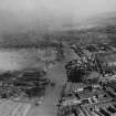 Yorkhill Quay and Queen's and Prince's Docks, Glasgow.  Oblique aerial photograph taken facing south-east.  This image has been produced from a print.
