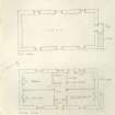 Mingulay, Chapel, Presbytery. Sketch plan (not to scale).