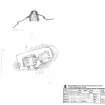 RCAHMS survey drawing: Plan and section of Teampall Ronain, North Rona