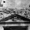 Detail of pediment in Argyll wing.