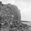 View of external walling, Dun Torcuill.