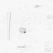 RCAHMS survey drawing: Plan, elevation and section of Inschfield recumbent stone circle