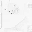 RCAHMS survey drawing: Plan, elevation and section of Deer Park Stone Circle