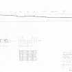 400dpi scan of site plan DC44504 - Plan, elevation and section of Loanhead of Daviot RSC