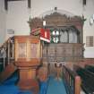 View of pulpit and Forbes Loft