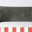 Hardwood pin on which a sheave rotated (HXD 378). Scale in centimetres.