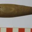 Wooden tool handle (HXD 279). Scale in centimetres.