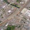 General oblique aerial view of Paisley centred on the railway station, taken from the SW.
