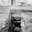 View of building with tomb beneath.