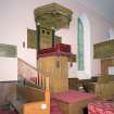 Interior. Pulpit. View from NNE