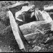 Excavation of bronze age cist.