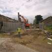 Steading, view from N during demolition