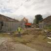 Steading, view from N during demolition