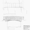 Cambo Estate: Plan and Elevation of Cast Iron Footbridge at 1:20