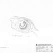 Survey drawing; Kirkstile Knowe burnt mound.