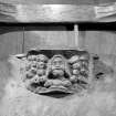 Poltalloch, St Colmba's Chapel.
Misericord (b). Detail of carving of seat.