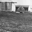 The Nissen hut and the building to its N from the SE