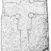 Measured drawing of cross-slab from St Colm's Church, Hoy.