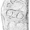 Measured drawings of Pictish symbol stone from Pool, Sanday