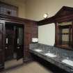 Glasgow, 1030-1048 Govan Road, Shipyard Offices, interior
View of marble wash basins in gentleman's cloakroom in office building.